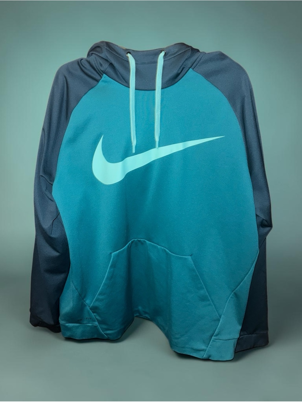 Nike Teal & Navy Swoosh Hoodie